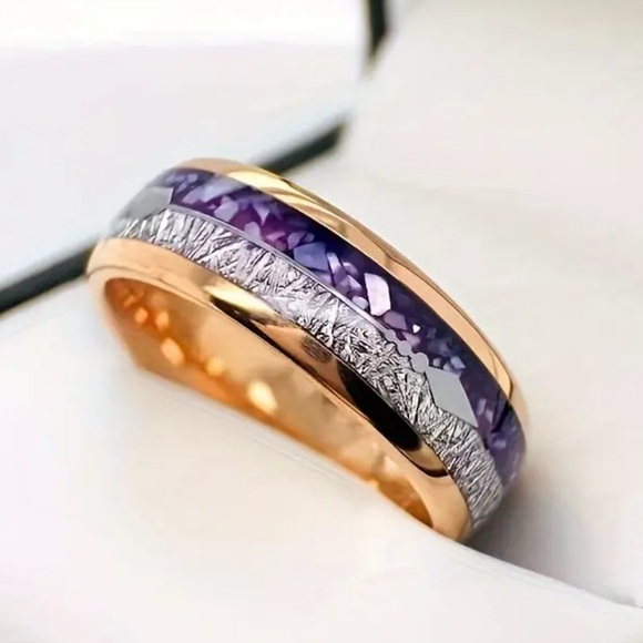 Other - 💜 Stunning Rose Golden and Amethyst Gradient Arrow Ring